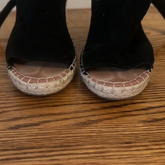 TOMS Monica Wedge Heel Espadrilles in Black Size 9 - Picture 4 of 8